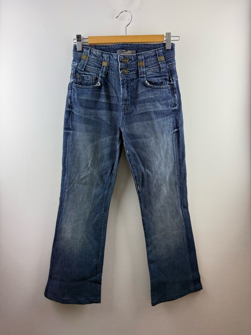 7 For All Mankind Georgia Slim Illusion Flare Jeans - Made in USA - Size 25